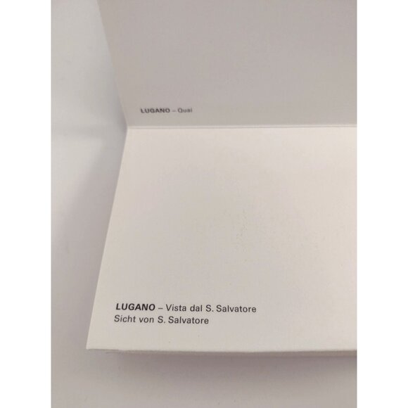 Vintage Switzerland Accordion Fold Postcard Lugano San Salvatore Scenic Mountain - Picture 5 of 7